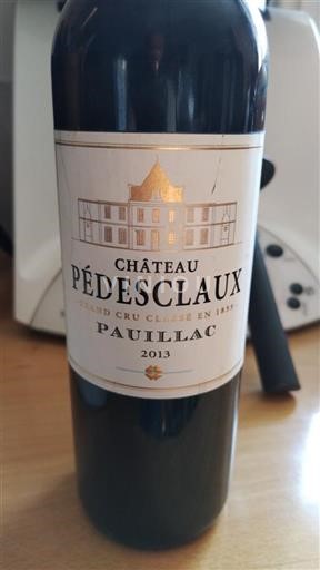 Bordeaux Pauillac Grand Cru Château Pédesclaux 2013