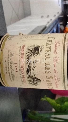 Bordeaux Ikke specificeret Château Les Sablons 1995