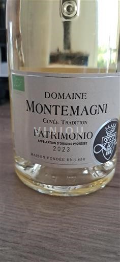 Vin Blanc sec Cuvée Tradition Domaine Montemagni 2023 France Corse Patrimonio AOC