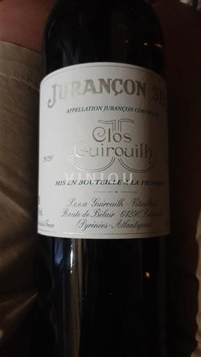 Sud-Ouest Jurançon Clos Guirouilh 2020