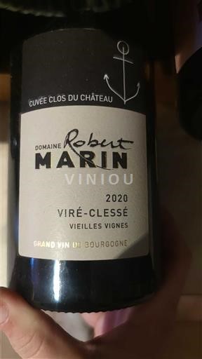 Burgundija Viré-clessé Domaine Robert Marin Clos du Château 2020
