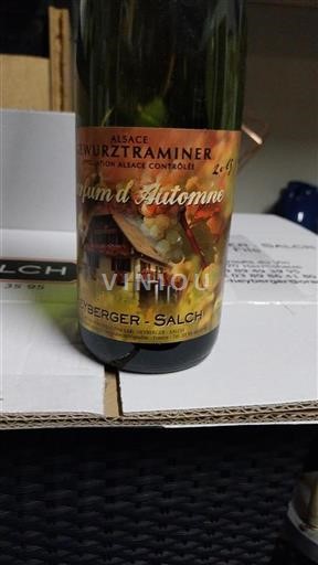 Alsazia Non specificato Grand Cru Heyberger-Salch Parfum d'Automne 2015