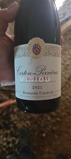 Burgundy Corton Grand Cru Domaine Chapuis 2021