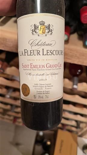 Bordeaux Saint-Émilion Grand Cru Château La Fleur Lescours 2013