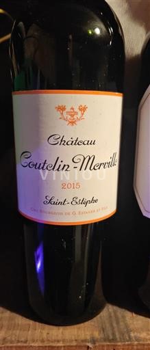 Burdeos Saint-Estèphe Cru Bourgeois Château Coutelin-Merville 2015