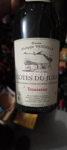 Jura Côtes-du-Jura Domaine Philippe Vandelle Trousseau 2020