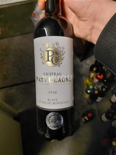 Burdeos Blaye-Côtes de Burdeos Château Paty Claune 2019
