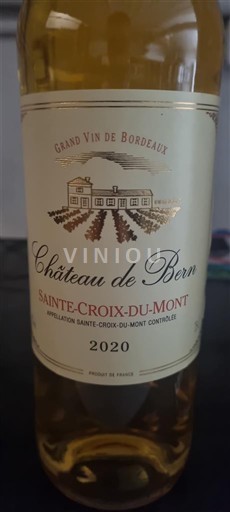 Bordeaux Sainte-Croix-Du-Mont Château Bern 2020