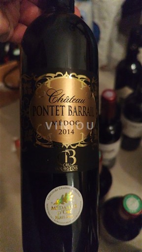 Bordeaux Médoc Cru Bourgeois Château Pontet Barrail 2014