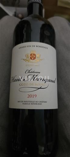 Bordeaux Côtes-de-bourg Château Haut Mangaud 2019