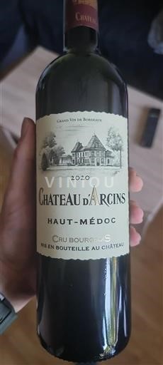 Bordeaux Haut-Médoc Cru Bourgeois Château Arcins 2020