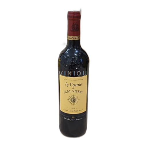 Vin Rouge sec Le Comte de Malartic 2020 France Bordeaux Pessac-Léognan AOC hve