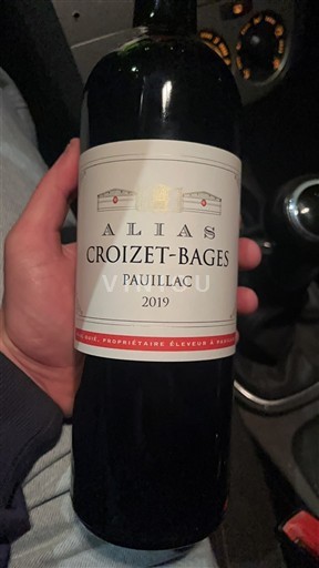 Bordeaux Pauillac Croizet-Bages Alias 2019