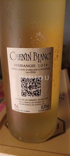 Vaud La Côte AOC Jacques Humbert, Duillier 2018