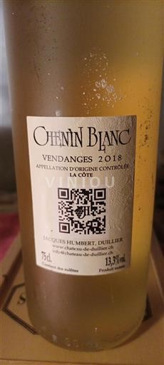 Vaud La Côte AOC Château Duillier Chenin Blanc 2018
