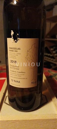 Waadt Côtes de l'Orbe AOC Domaine L'Orme 2018