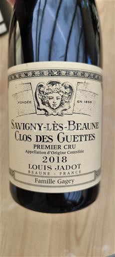 Bourgogne Savigny-lès-Beaune Premier Cru Louis Jadot Clos des Guettes 2018