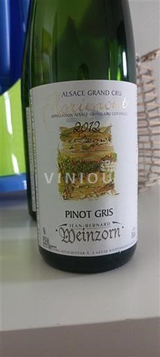 Alsace Alsace Grand Cru Grand Cru Weinzorn Florimont 2012