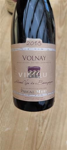 Bourgogne Volnay Pascal Mure 2018