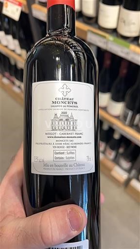 Bordeaux Lalande-de-pomerol Château Moncets 2022