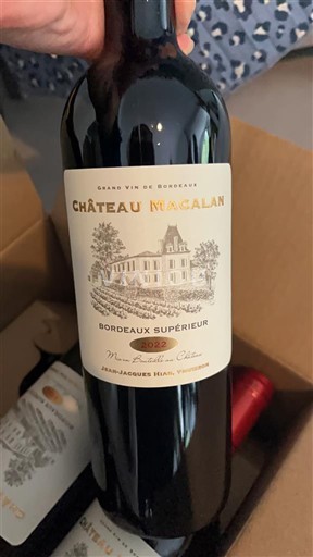 Bordeaux Bordeaux Supérieur Château Macalan 2022