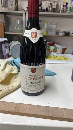 Vin Rouge sec Clos de Verger Joseph Faiveley 2006 France Bourgogne Pommard AOC Premier Cru