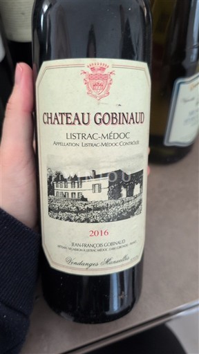 Bordeaux Listrac-Médoc Château Gobinaud 2016