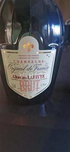 Champagne Šampanské Charles Lafitte Orgueil de France Neročník