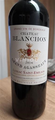 Bordeaux Lussac-Saint-Émilion Château Blancho 2016