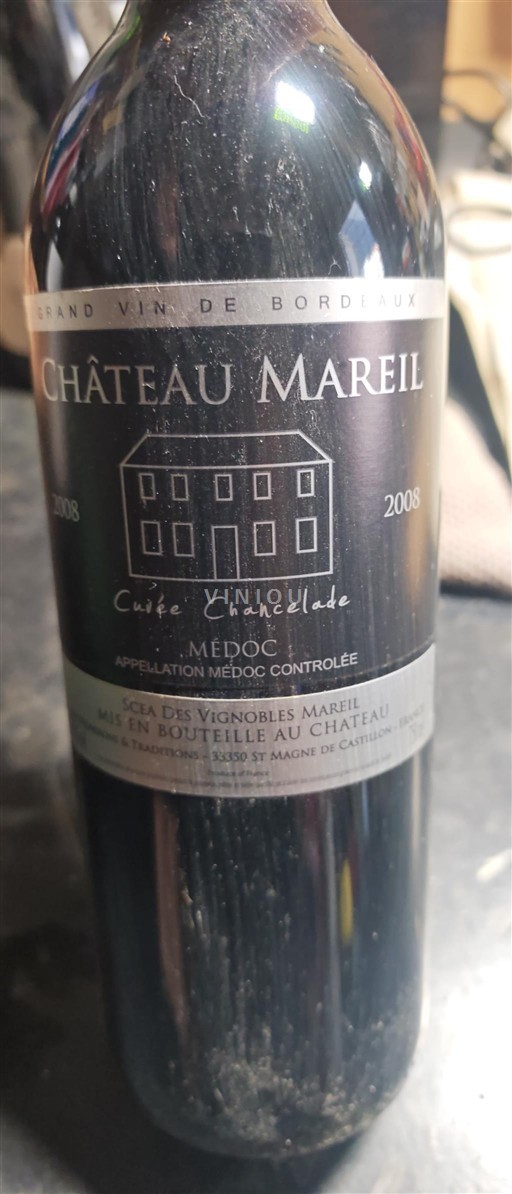 Vin Rouge sec Cuvée Chancelade Château Mareil 2008 France Bordeaux Médoc AOC