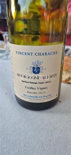 Burgundy Bourgogne Aligoté Vincent Charache Vieilles Vignes 2023