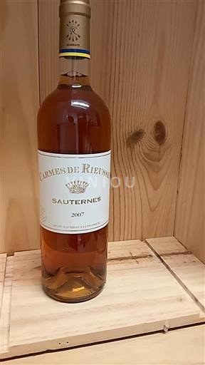 Bordeaux Sauternes Carmes de Rieussec 2007