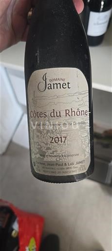 Thung lũng Rhône Côtes-du-rhône Domaine Jamet 2017