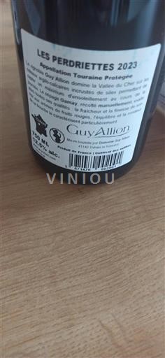 Valle della Loira Touraine Guy Allion Les Perdriettes 2023