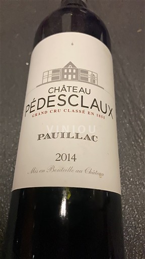 Bordeaux Pauillac Grand Cru Pédesclaux 2014