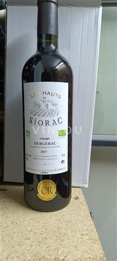 Southwest Bergerac Domaine Siorac Les Hauts de Siorac 2021