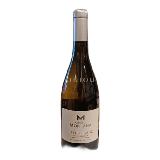 Vin Blanc sec L'Astre Blanc Château Montana 2023 France Roussillon Côtes-du-roussillon AOC bio