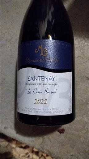 Burgundy Santenay Domaine Mazille La Croix Sorine 2022