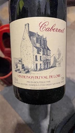 Údolí Loiry Nespecifikováno EARL Pascal Ricotier Cabernet 2007