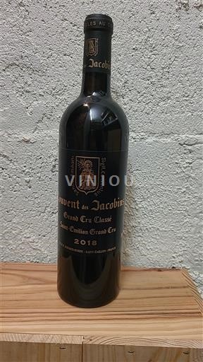 Bordo Сент-Емилион Гранд Кру Couvent des Jacobins 2018