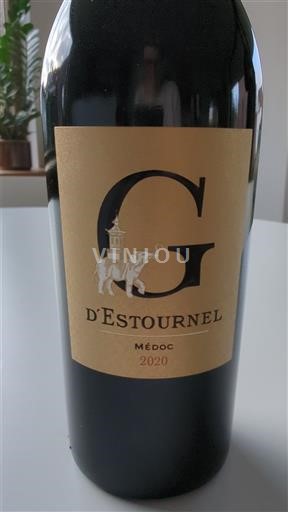 Wines Rouge sec G Estournel 2020 France Bordeaux Médoc AOC