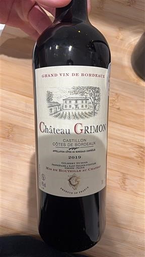 Burdeos Castillon-costas-de-burdeos Château Grimon 2019