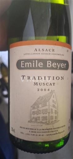 Alsace Grand Cru Emile Beyer Tradition Muscat 2004