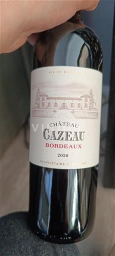 Bordeaux Château Cazeaux 2020