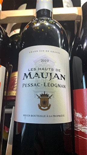 Bordeaux Pessac-Léognan Les Hauts de Maujan 2019