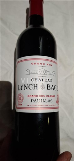 Bordeaux Pauillac Grand Cru Château Lynch-Bages 2014