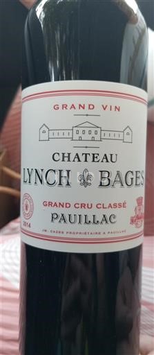 Bordeaux Pauillac Grand Cru Château Lynch-Bages 2014