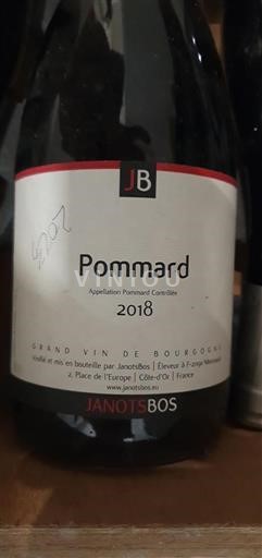 Bourgogne Pommard JanotsBos 2018