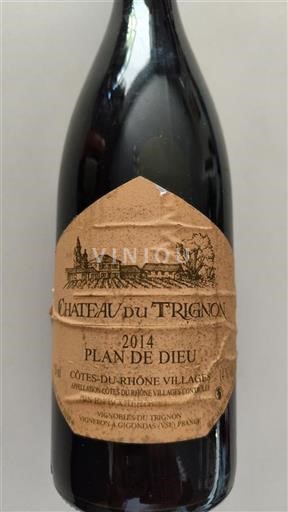 Valle del Rodano Côtes-du-rhône-villages Château Trignon Plan de Dieu 2014