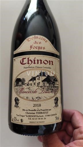 Valle del Loira Chinon Domaine Des Forges Manoir de Louis XI 2018